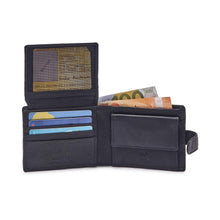 Įkelti vaizdą į galerijos rodinį, Vyriška odinė piniginė, juoda, Nordee 6184