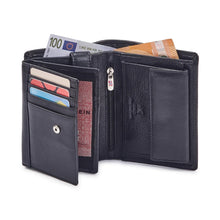Įkelti vaizdą į galerijos rodinį, Vyriška odinė piniginė, juoda, Nordee 6122