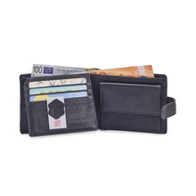 Įkelti vaizdą į galerijos rodinį, Vyriška odinė piniginė, juoda, Nordee 6184