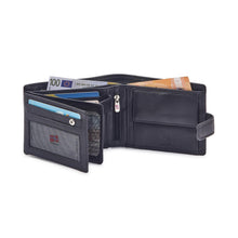 Įkelti vaizdą į galerijos rodinį, Vyriška odinė piniginė, juoda, Nordee 6115