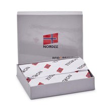 Įkelti vaizdą į galerijos rodinį, Vyriška odinė piniginė, juoda, Nordee 6184