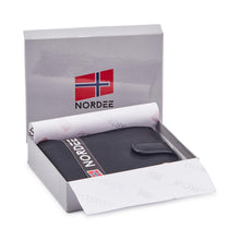 Įkelti vaizdą į galerijos rodinį, Vyriška odinė piniginė, juoda, Nordee 6115