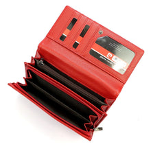 Įkelti vaizdą į galerijos rodinį, Moteriska didele pinigine raudona Pierre Cardin 5035 atidaryta 1