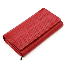 Įkelti vaizdą į galerijos rodinį, Moteriska didele pinigine raudona Pierre Cardin 5035 gulscia