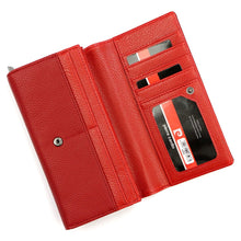 Įkelti vaizdą į galerijos rodinį, Moteriska didele pinigine raudona Pierre Cardin 5035 vidus