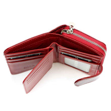 Įkelti vaizdą į galerijos rodinį, Odine_pinigine_moterims_raudona_elegancija_Gregorio_2792_atvira stacia