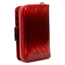 Įkelti vaizdą į galerijos rodinį, Odine_pinigine_moterims_raudona_elegancija_Gregorio_2792 kita puse