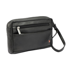 Įkelti vaizdą į galerijos rodinį, Vyriška odinė rankinė su kilpele, juoda, Albatross 5618 priekis