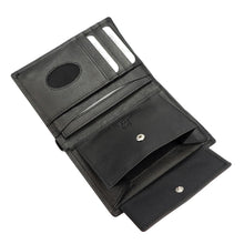 Įkelti vaizdą į galerijos rodinį, Vyriska odine pinigine juoda Albatross vidus1