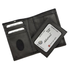 Įkelti vaizdą į galerijos rodinį, Vyriska odine pinigine juoda Albatross vidus3