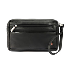 Įkelti vaizdą į galerijos rodinį, Vyriška odinė rankinė su kilpele, juoda, Albatross 5618