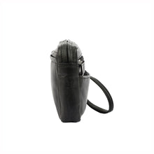 Įkelti vaizdą į galerijos rodinį, Vyriška odinė rankinė su kilpele, juoda, Albatross 5618 šonas