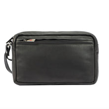 Įkelti vaizdą į galerijos rodinį, Vyriška odinė rankinė su kilpele, juoda, Albatross 5618 kita puse