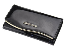 Įkelti vaizdą į galerijos rodinį, Moteriška odinė piniginė, juoda, Gregorio 2377