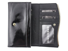 Įkelti vaizdą į galerijos rodinį, Moteriška odinė piniginė, juoda, Gregorio 2377