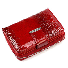 Įkelti vaizdą į galerijos rodinį, Moteriška raudona odinė piniginė, Jennifer Jones 5884