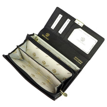 Įkelti vaizdą į galerijos rodinį, Moteriška odinė piniginė, juoda LS-106, Gregorio Galanterija