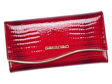 Įkelti vaizdą į galerijos rodinį, Moteriška odinė piniginė, raudona, Gregorio 1128 Galanterija