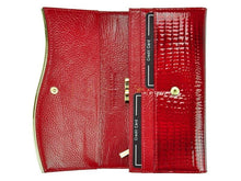 Įkelti vaizdą į galerijos rodinį, Moteriška odinė piniginė, raudona, Gregorio 1128 Galanterija
