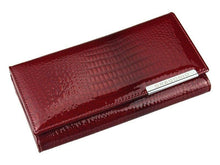 Įkelti vaizdą į galerijos rodinį, Moteriška odinė piniginė, raudona, Gregorio 1432 Galanterija