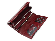 Įkelti vaizdą į galerijos rodinį, Moteriška odinė piniginė, raudona, Gregorio 1432 Galanterija