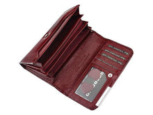 Įkelti vaizdą į galerijos rodinį, Moteriška odinė piniginė, raudona, Gregorio 1623 Galanterija