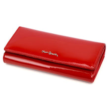 Įkelti vaizdą į galerijos rodinį, Moteriška odinė piniginė, raudona, Pierre Cardin 4191 praeitiesvejai