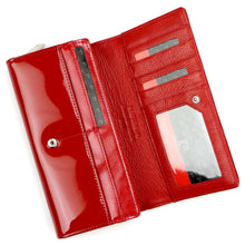 Įkelti vaizdą į galerijos rodinį, Moteriška odinė piniginė, raudona, Pierre Cardin 4191 praeitiesvejai