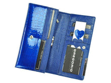Įkelti vaizdą į galerijos rodinį, Moteriška piniginė odinė, mėlyna, Gregorio 6628 Galanterija
