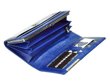 Įkelti vaizdą į galerijos rodinį, Moteriška piniginė odinė, mėlyna, Gregorio 6628 Galanterija