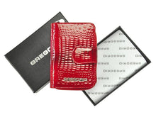 Įkelti vaizdą į galerijos rodinį, Moteriška piniginė odinė, raudona, Gregorio 1852 Galanterija