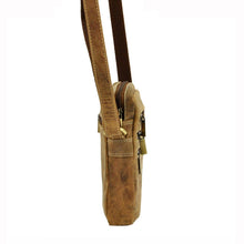 Įkelti vaizdą į galerijos rodinį, Odinė rankinė per petį, ruda, Wild 1794 Galanterija