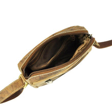 Įkelti vaizdą į galerijos rodinį, Odinė rankinė per petį, ruda, Wild 1794 Galanterija