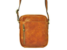 Įkelti vaizdą į galerijos rodinį, Odinė rankinė per petį, rudai oranžinės spalvos, Gregorio 8658 Galanterija