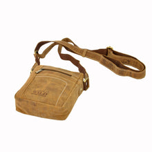 Įkelti vaizdą į galerijos rodinį, Odinė rankinė per petį, šviesiai rudos spalvos, Wid 1862 Galanterija