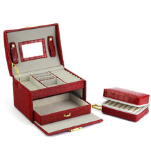 Įkelti vaizdą į galerijos rodinį, Papuošalų dėžutė 2in1, 1vnt., raudona, PATRIZIA 7241 Galanterija