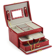 Įkelti vaizdą į galerijos rodinį, Papuošalų dėžutė 2in1, 1vnt., raudona, PATRIZIA 7241 Galanterija