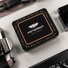 Įkelti vaizdą į galerijos rodinį, Vyriška odinė piniginė, juoda, Peterson 6532