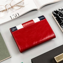 Įkelti vaizdą į galerijos rodinį, Moteriška odinė piniginė, dryžuota, Peterson 4729