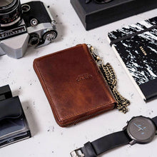 Įkelti vaizdą į galerijos rodinį, Vyriška odinė piniginė, ruda, Peterson 1254