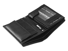 Įkelti vaizdą į galerijos rodinį, Vyriška odinė piniginė, juoda, Gregorio 9235 Galanterija