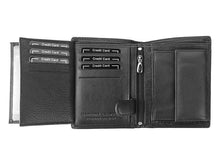 Įkelti vaizdą į galerijos rodinį, Vyriška odinė piniginė, juoda, Gregorio 9235 Galanterija