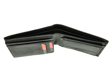 Įkelti vaizdą į galerijos rodinį, Vyriška odinė piniginė, juoda su mėlyna juostele, Pierre Cardin 3757 Galanterija