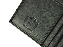 Įkelti vaizdą į galerijos rodinį, Vyriška odinė piniginė, juoda su raudona juostele, Pierre Cardin 3702 Galanterija