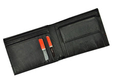 Įkelti vaizdą į galerijos rodinį, Vyriška odinė piniginė, juoda su raudona juostele, Pierre Cardin 3740 Galanterija