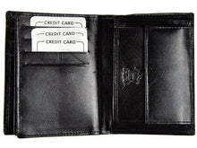 Įkelti vaizdą į galerijos rodinį, Vyriška odinė piniginė su RFID sistema, juoda, Cavaldi 8983 Galanterija