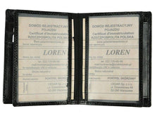 Įkelti vaizdą į galerijos rodinį, Vyriška odinė piniginė su RFID sistema, juoda, Cavaldi 8983 Galanterija