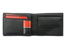 Įkelti vaizdą į galerijos rodinį, Vyriška piniginė, juoda su bordo juostele, Pierre Cardin 0347 Galanterija