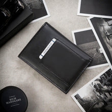 Įkelti vaizdą į galerijos rodinį, Vyriška odinė piniginė, juoda, Wild 7820