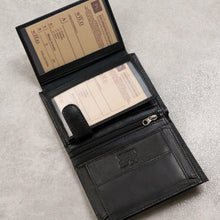 Įkelti vaizdą į galerijos rodinį, Vyriška odinė piniginė, juoda, Wild 7820